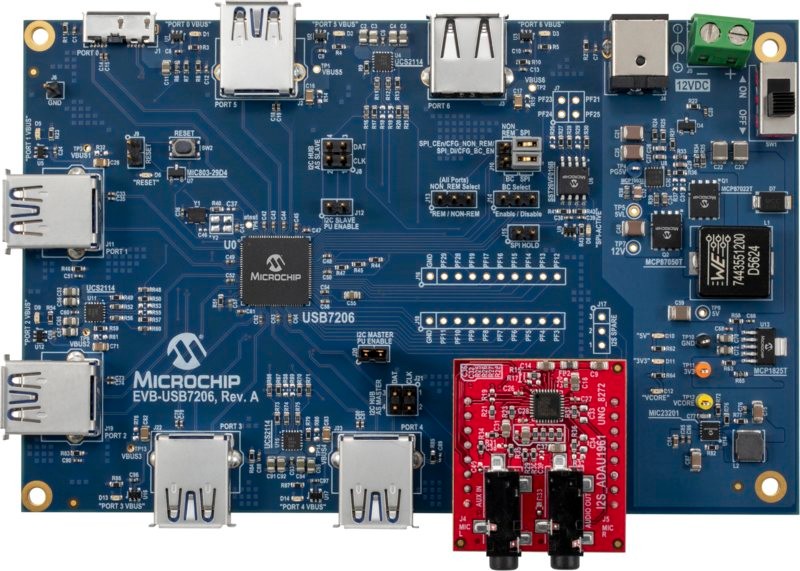 USB7206 6-Port Gen 2 SmartHub IC Board