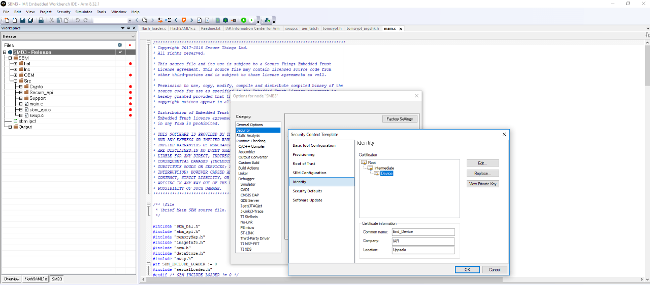 Embedded Trust/C-Trust Security Development Environment