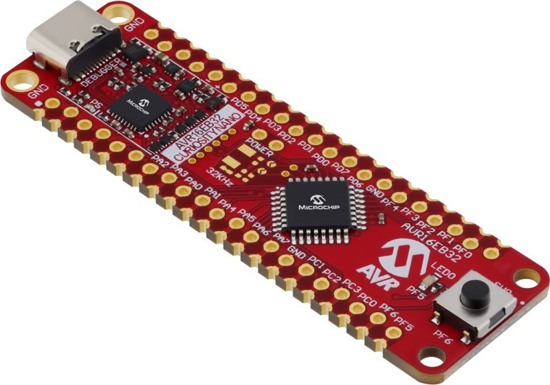 Image of the Tiny2 Curiosity Nano Board