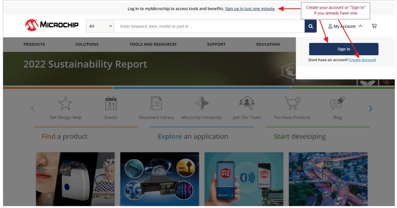 Screen: Sign up, Create Account, Sign in Options
